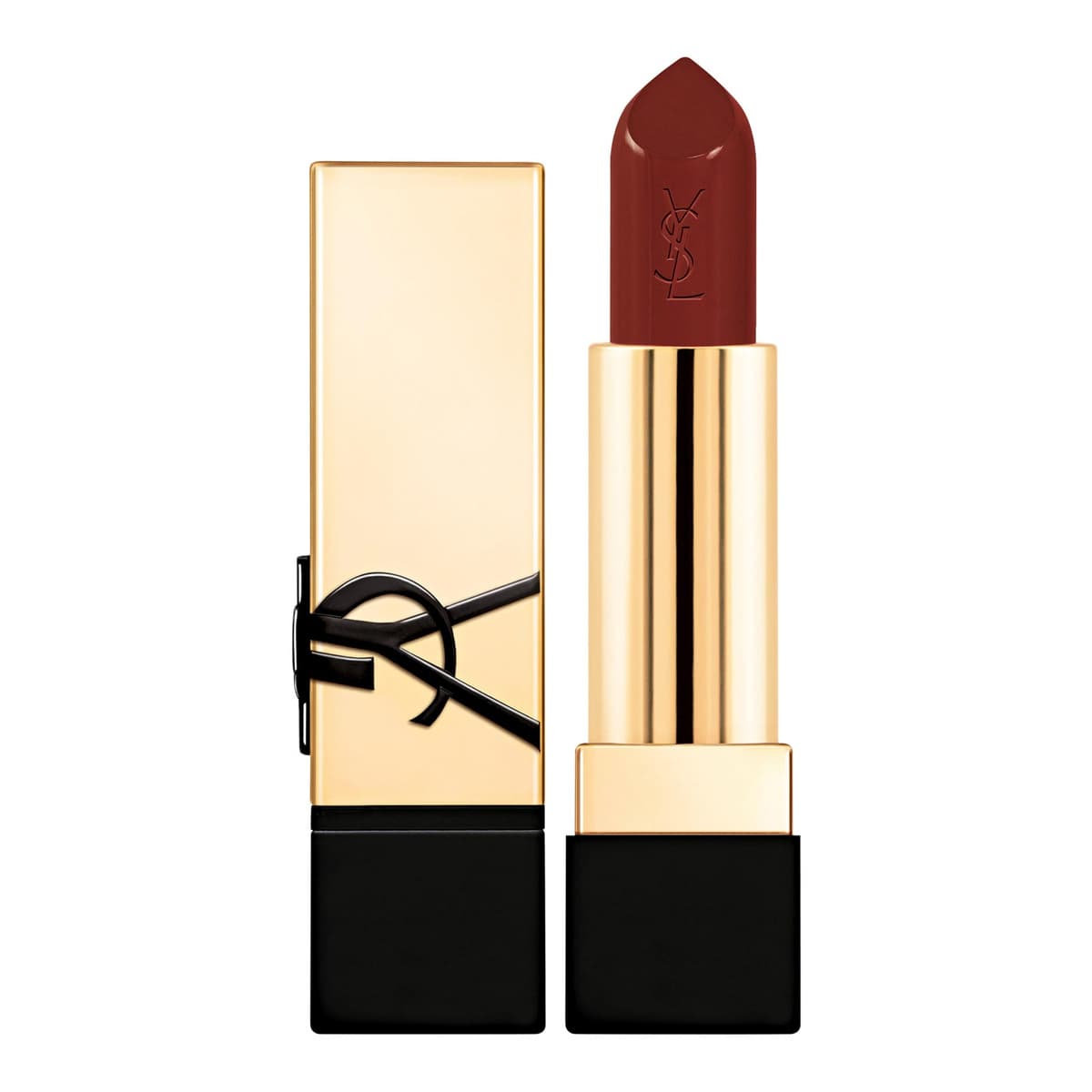 Rouge Pur Couture Caring Satin Lipstick with Ceramides, N6 Unshy Cacao