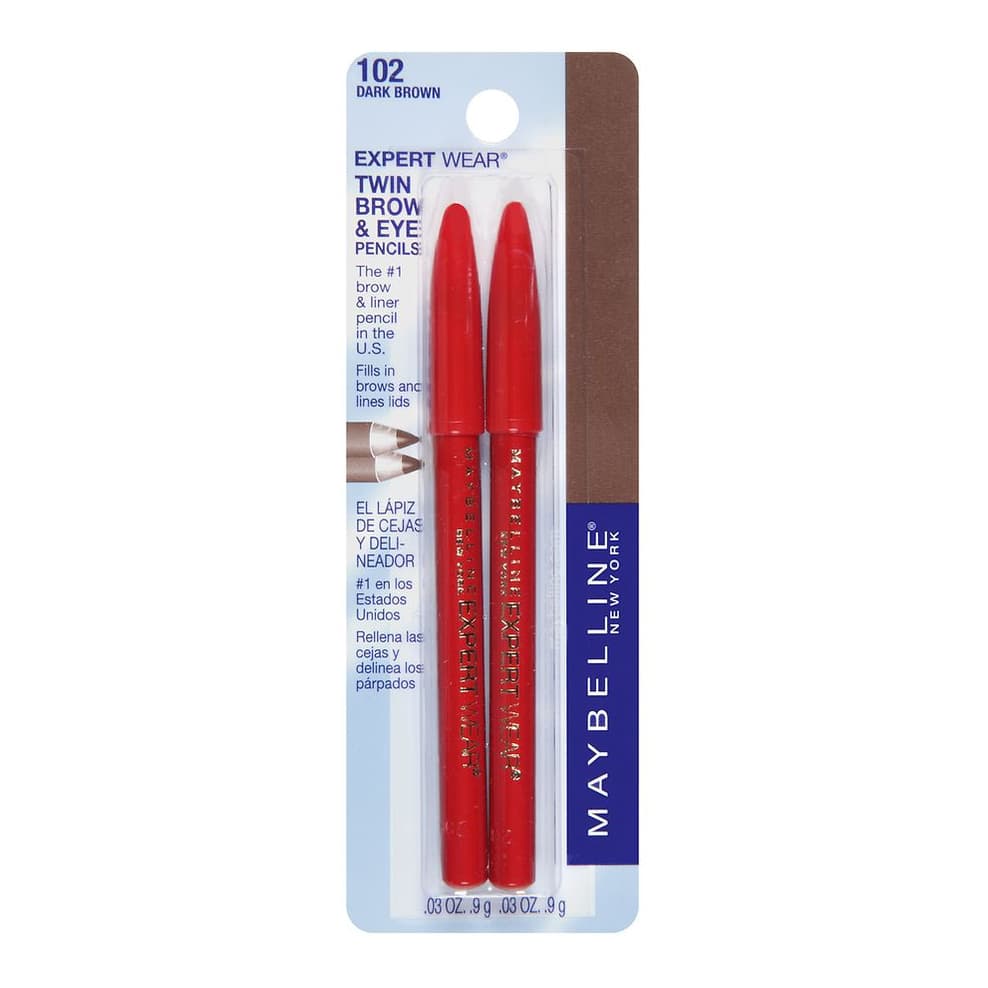 Twin Brow & Eye Pencils, Dark Brown