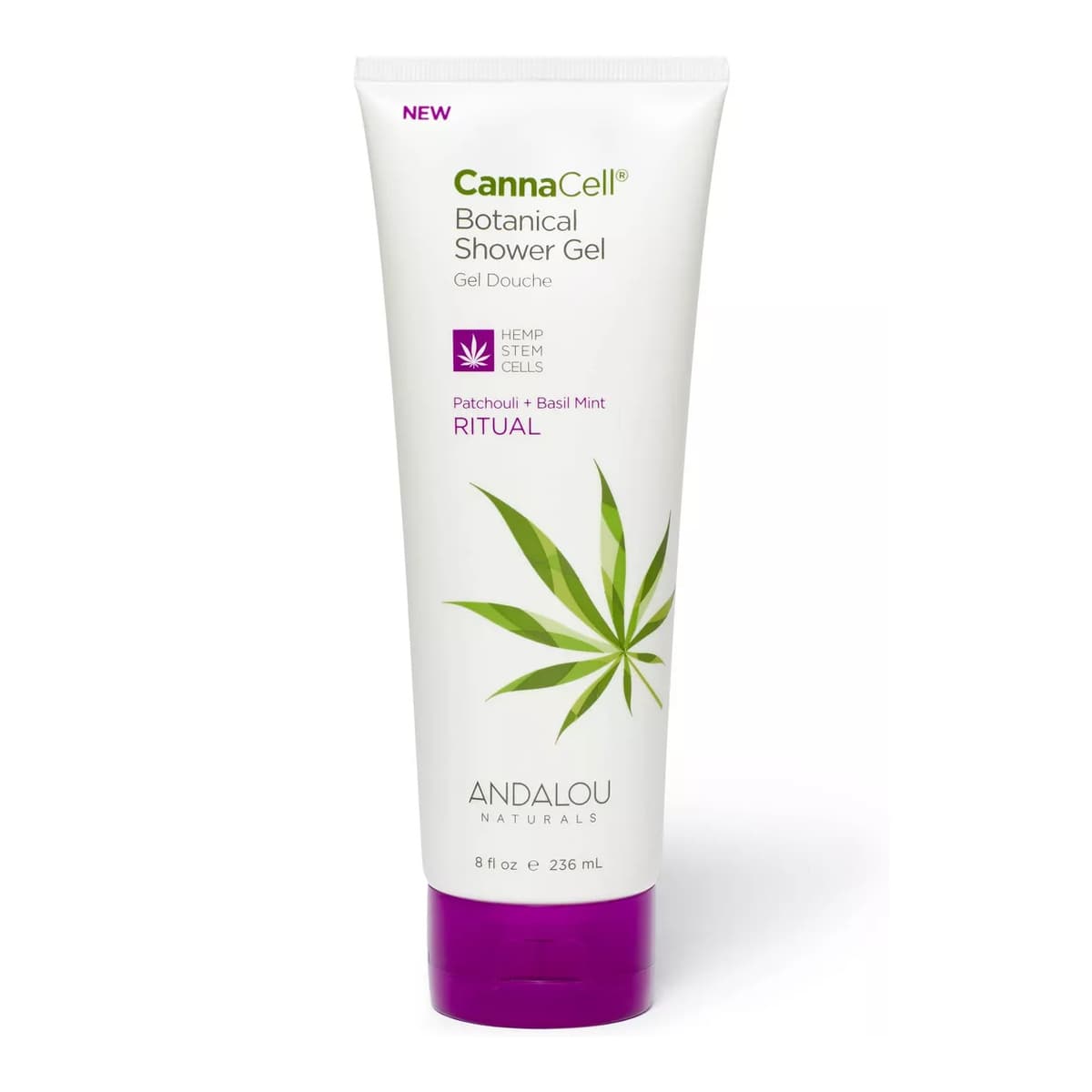 CannaCell Patchouli and Basil Mint Botanical Shower Gel - 8 fz