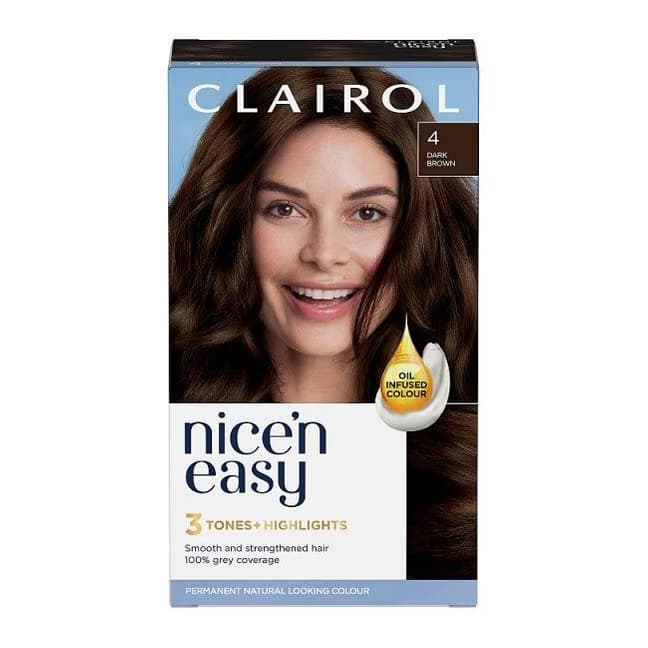 Clairol Nice'n Easy Hair Dye 4 Dark Brown