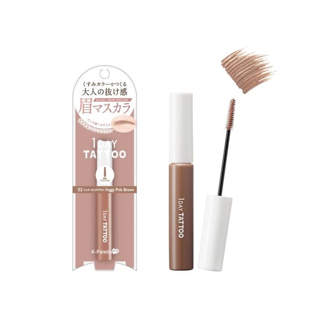 1 Day Tattoo Nuance Brow Mascara, #02 Foggy Pink Brown