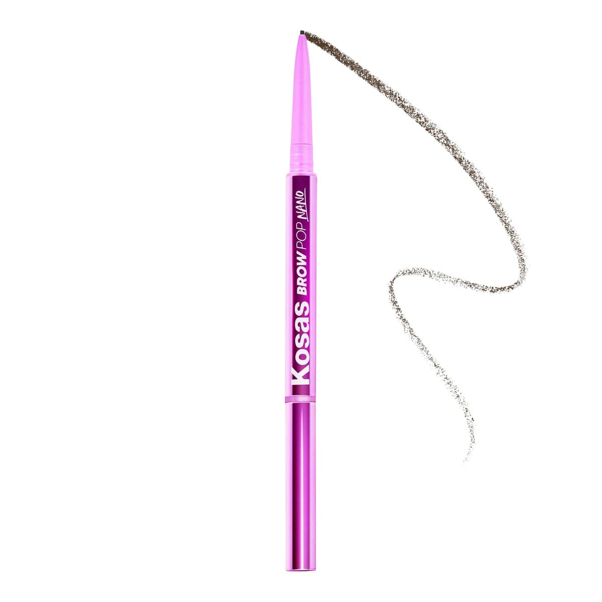 Brow Pop Nano Ultra-Fine Detailing + Feathering Eyebrow Pencil, Brown Black