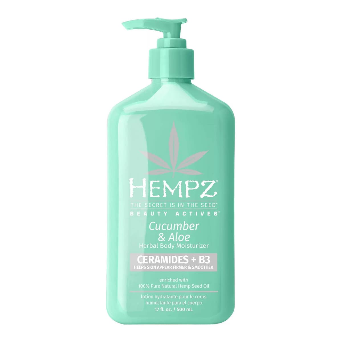 Beauty Actives Herbal Body Moisturizer with Ceramides + B3 - Cucumber & Aloe