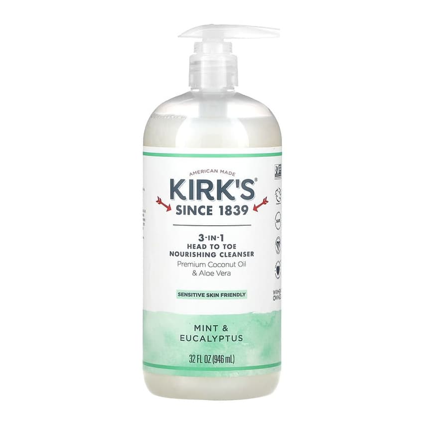 3-In-1 Head To Toe Nourishing Cleanser, Mint & Eucalyptus