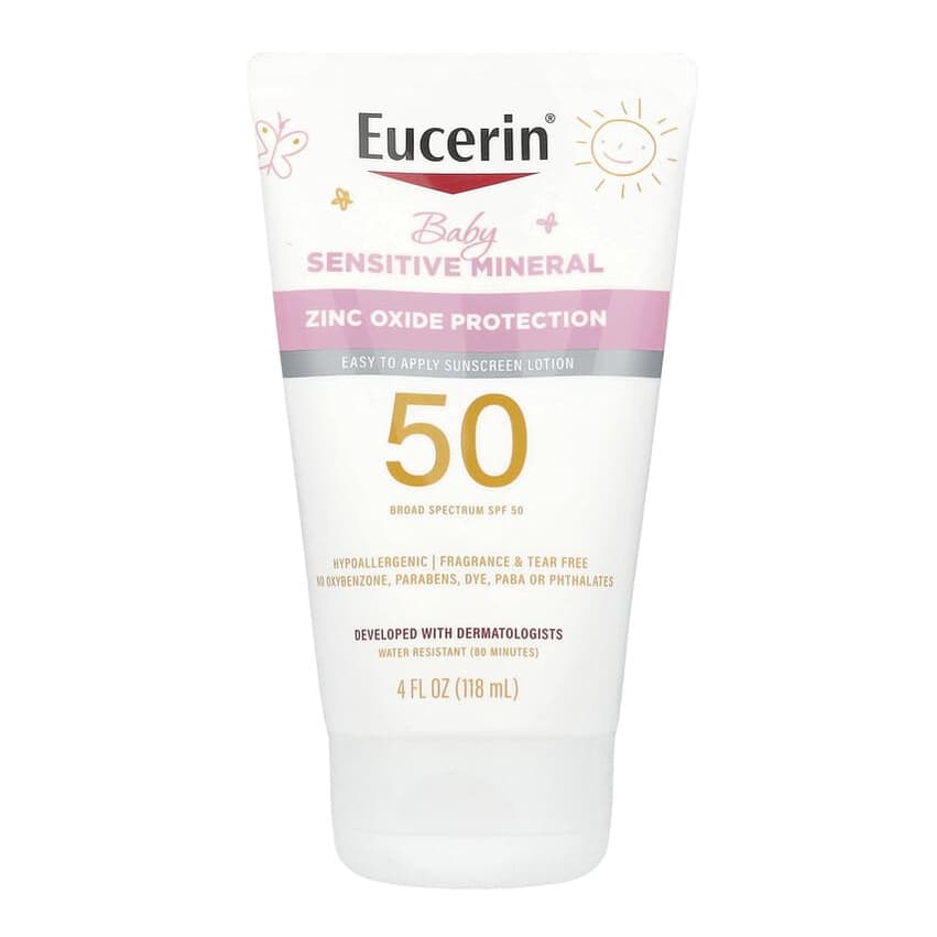 Baby, Sensitive Mineral Sunscreen Lotion, SPF 50
