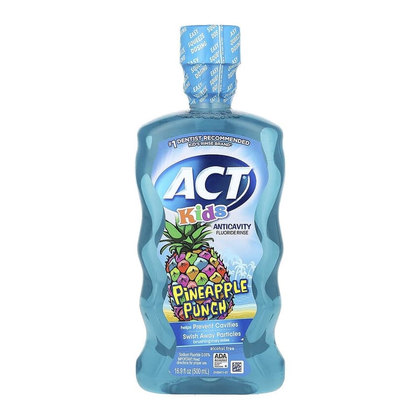 Kids, Anticavity Fluoride Rinse, Alcohol Free, Pineapple Punch