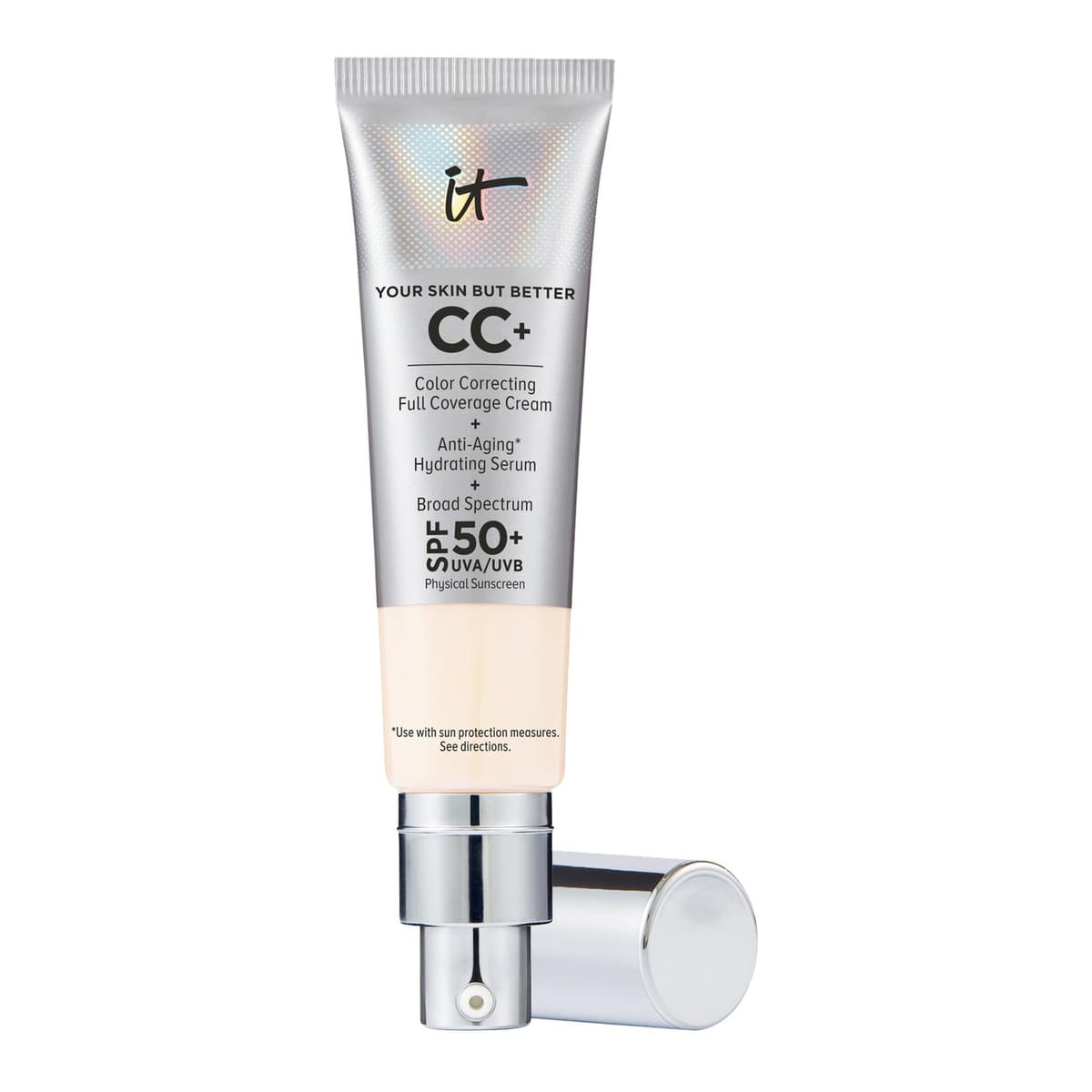 CC+ Cream Full Coverage Color Correcting Foundation with SPF 50+, Fair Porcelain