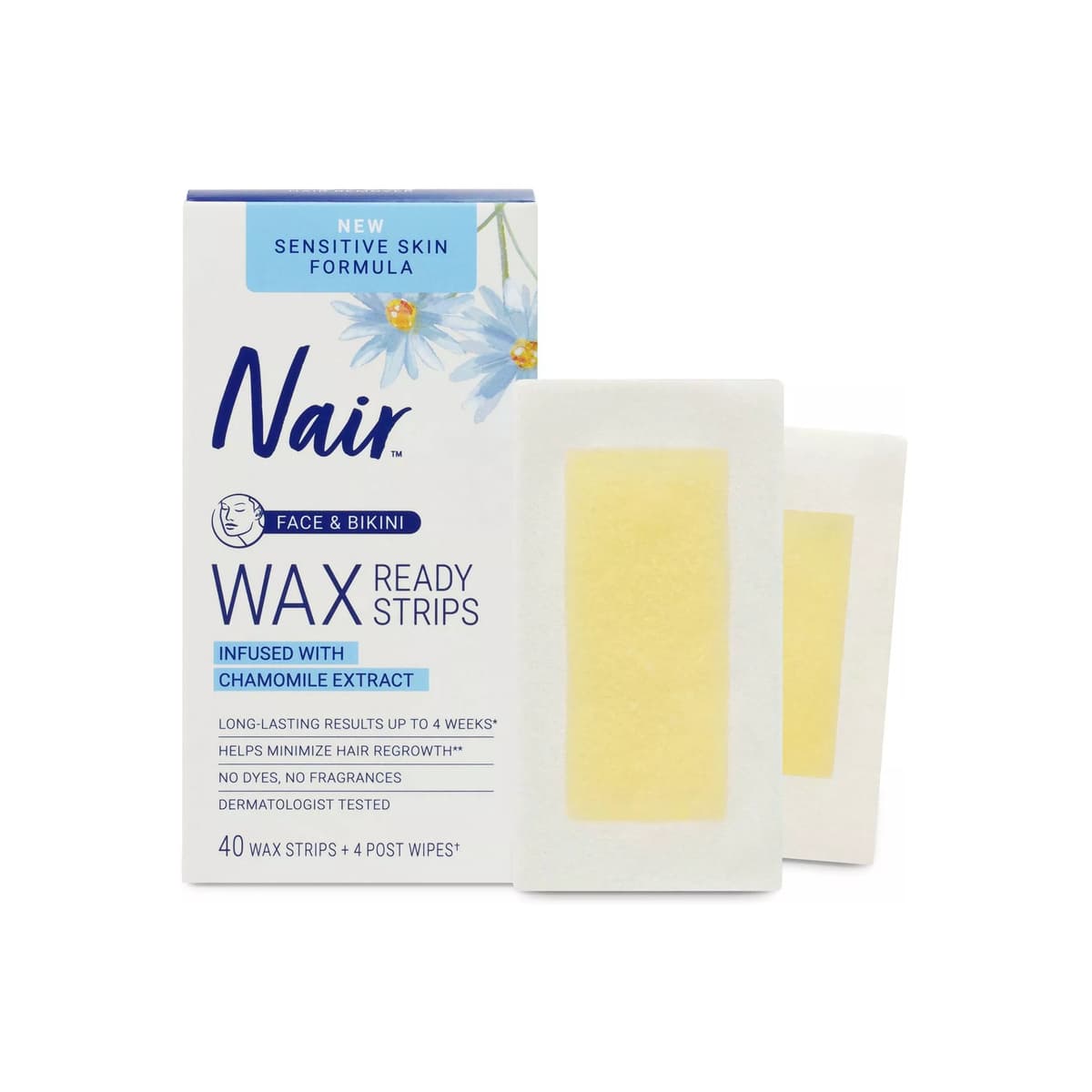 Sensitive Hair Remover Face & Bikini Wax Strips