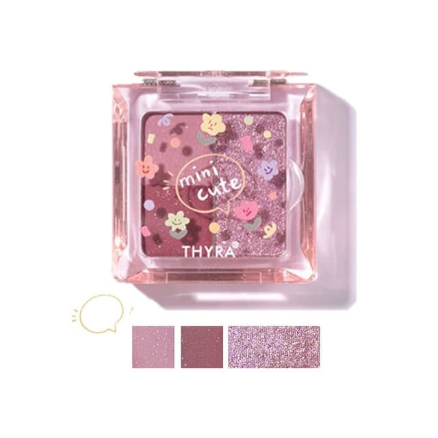 Mini Cute 3 Color Eyeshadow, #E08 Rose