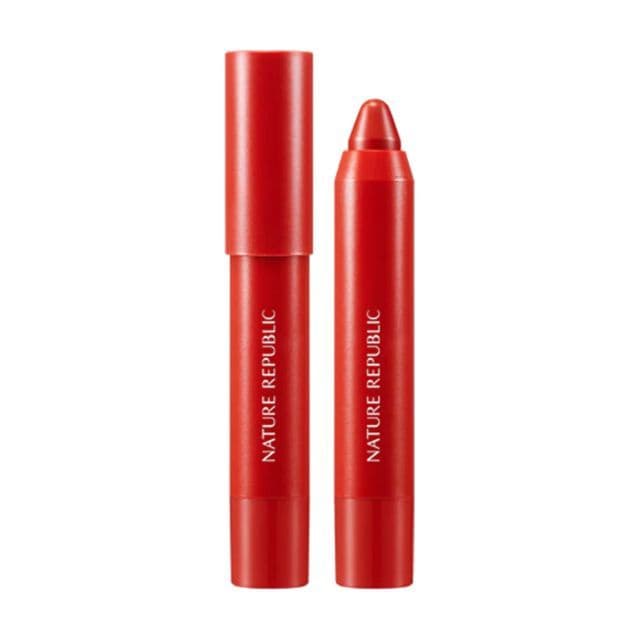 By Flower Eco Crayon Lip Velvet, #04 Chilli Red