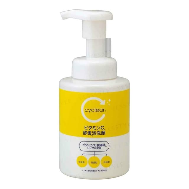 Cyclear Vitamin C Enzyme Foam Facial Wash