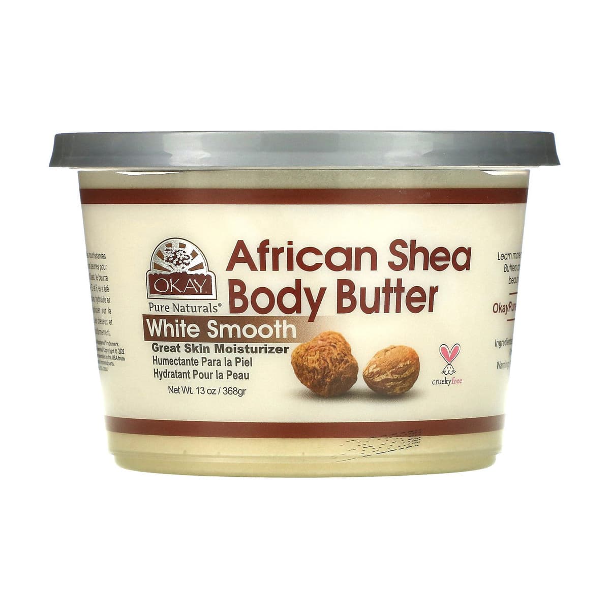 Pure Naturals African Shea Body Butter, White Smooth