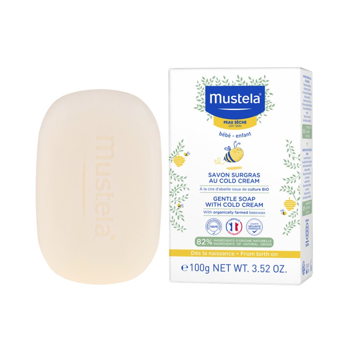 Gentle Soap with Cold Cream for Dry Skin