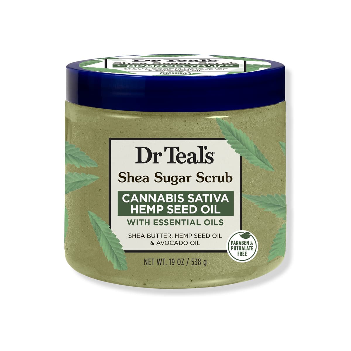 Shea Sugar Scrub with Cannabis Sativa Hemp Seed Oil & Essential Oils