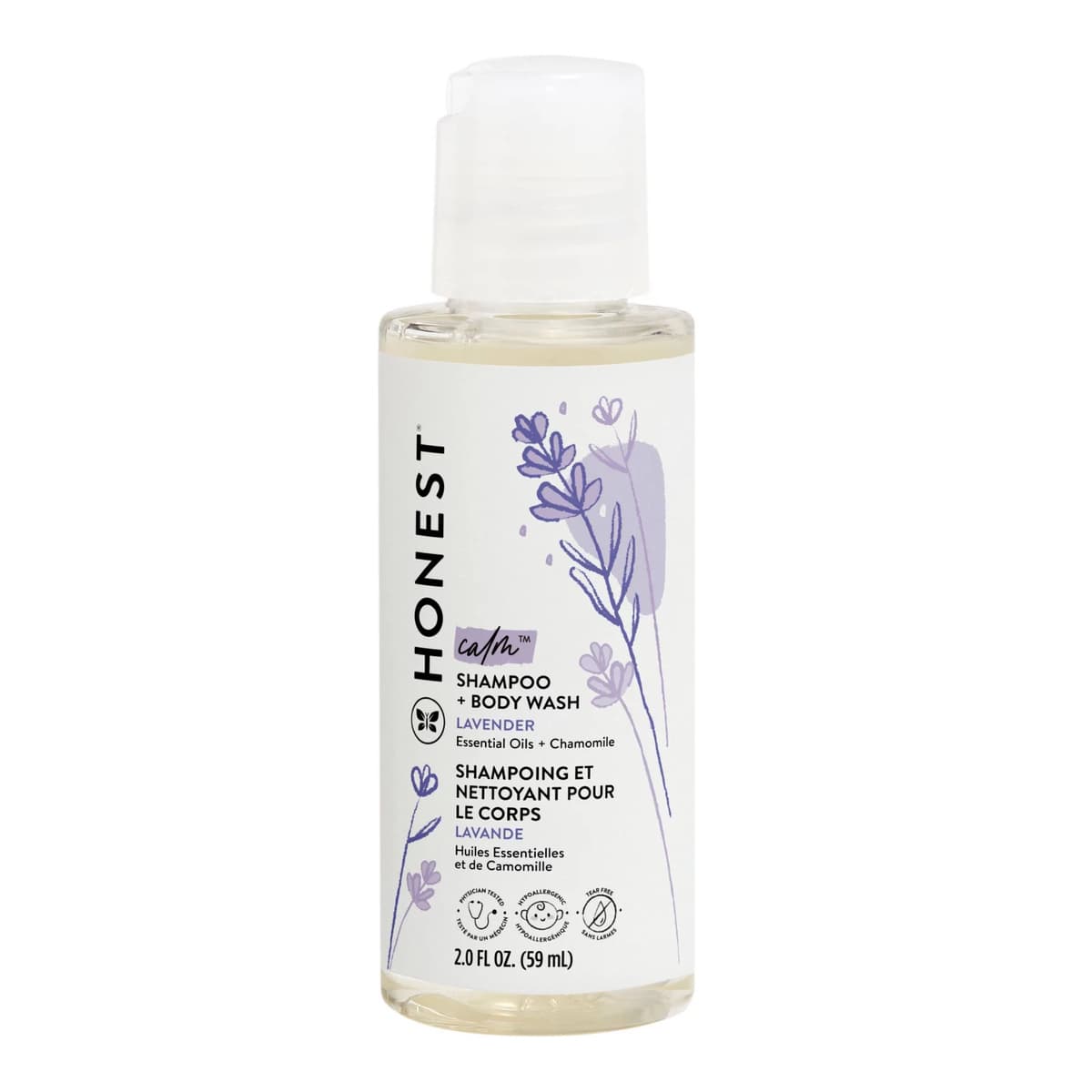 Calm Shampoo + Body Wash - Travel Size - Lavender