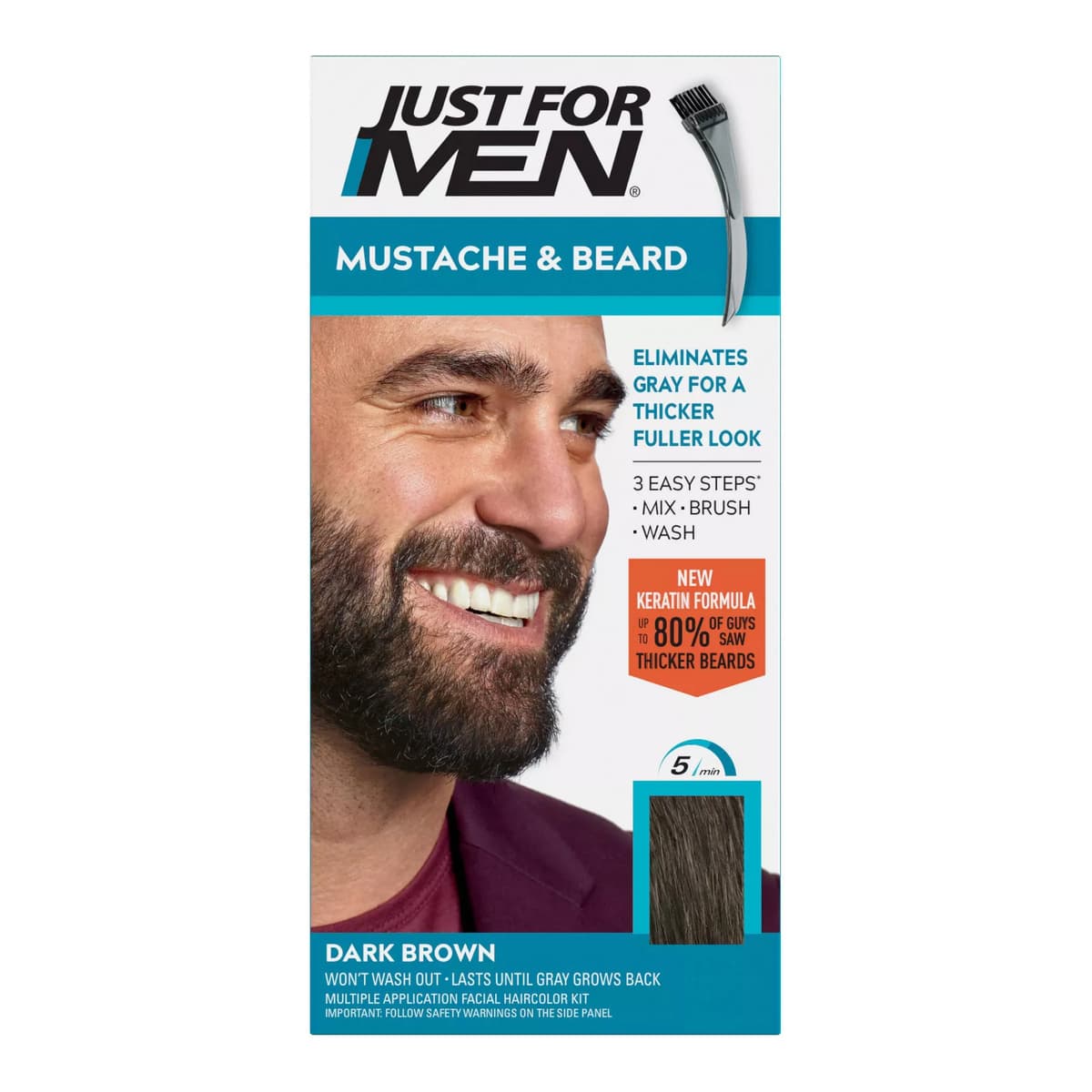 Mustache & Beard Dark Brown M-46