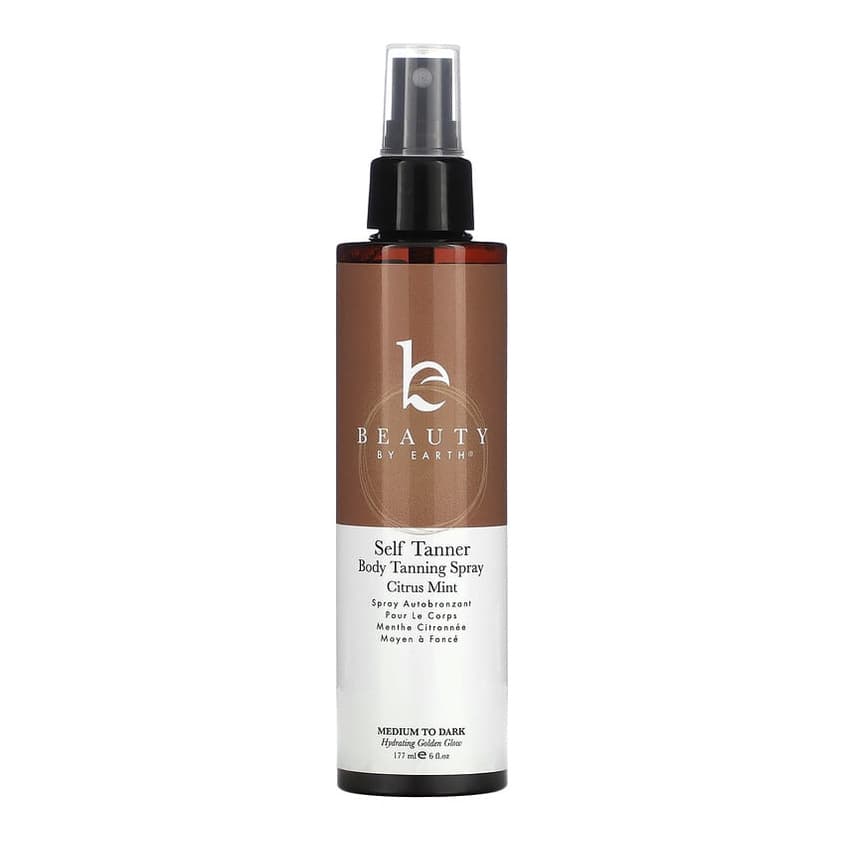 Self Tanner Body Tanning Spray, Medium To Dark, Citrus Mint