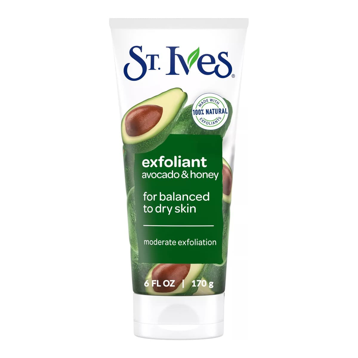 Avocado & Honey Face Exfoliant for Balanced to Dry Skin