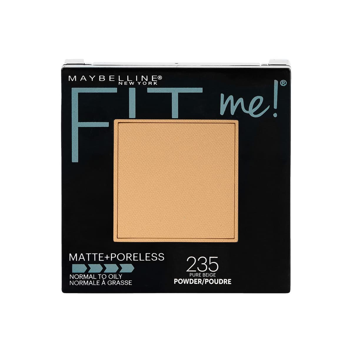 Matte + Poreless Pressed Face Powder Makeup, Pure Beige