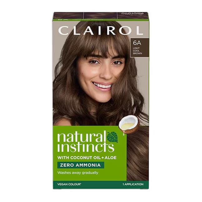 Clairol Natural Instincts Hair Dye 6A Light Cool Brown