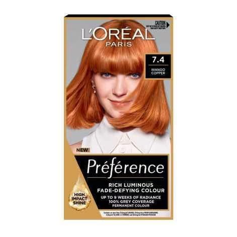 Preference Infinia P74 Mango Intense Copper Hair Dye