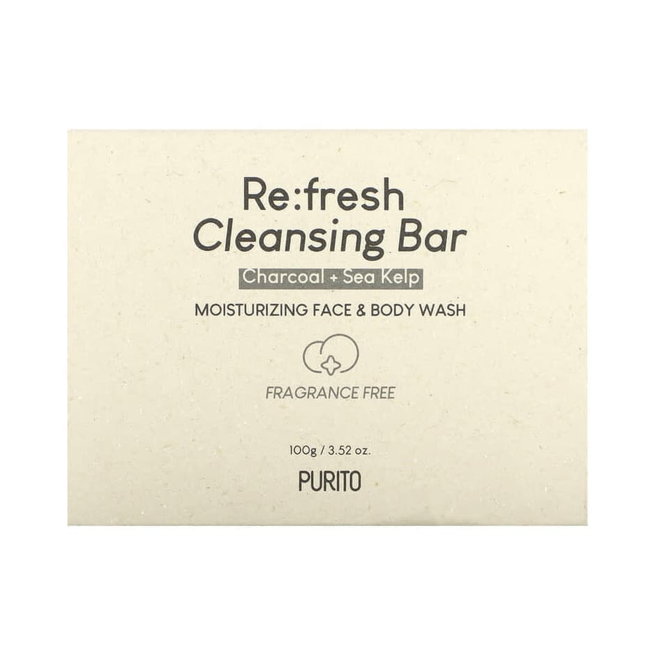 Re:fresh Cleansing Bar, Charcoal + Sea Kelp