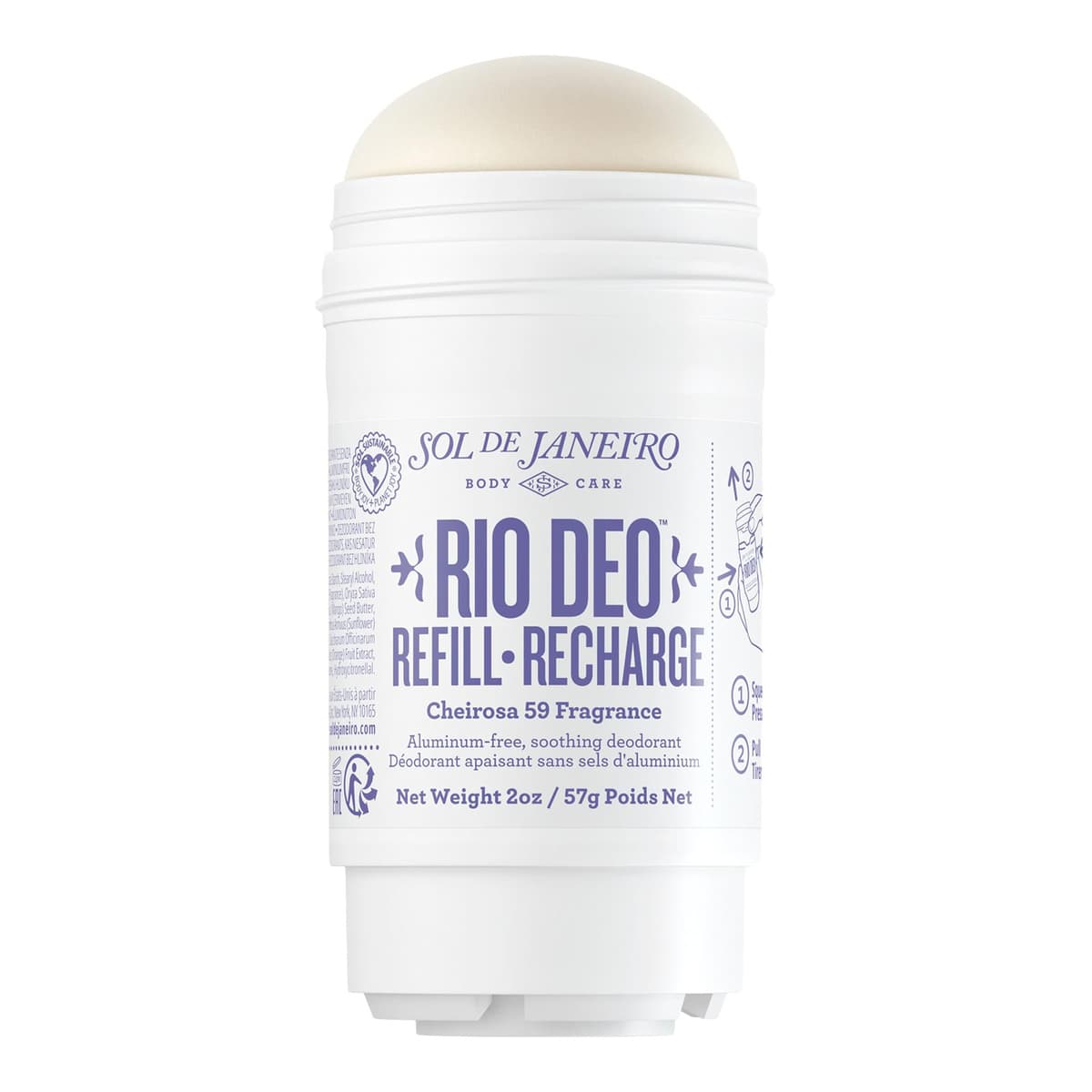 Rio Deo Aluminum-Free Refillable Deodorant Cheirosa 59