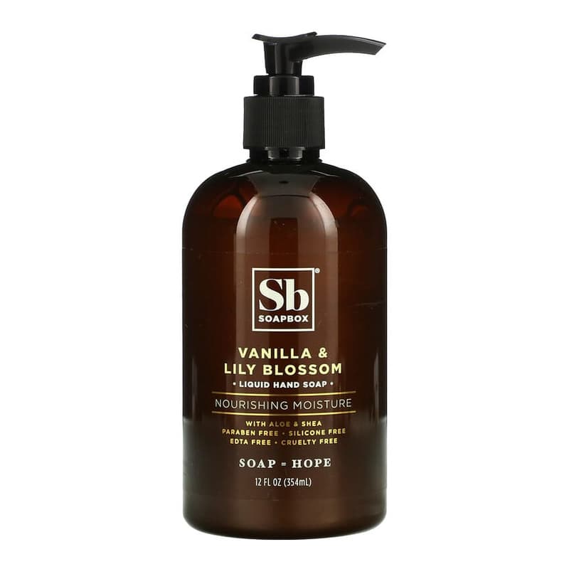 Liquid Hand Soap, with Aloe & Shea, Vanilla & Lily Blossom