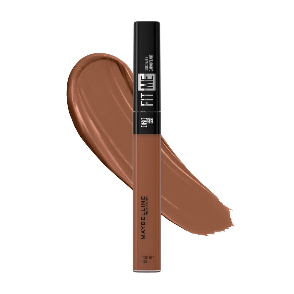 Fit Me Liquid Oil-Free, Fragrance-Free, Dermatologist Tested Concealer, #60 Cocoa