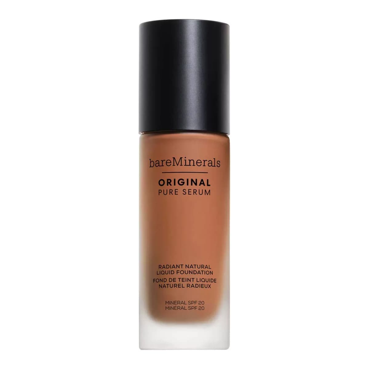 ORIGINAL Pure Serum Radiant Natural Liquid Foundation Mineral SPF 20, Deep Cool 4.5