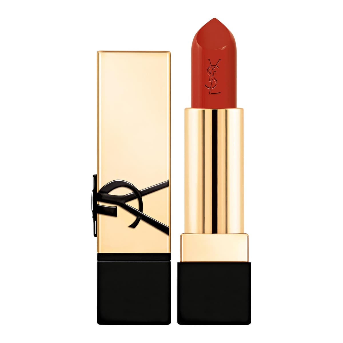 Rouge Pur Couture Caring Satin Lipstick with Ceramides, O4 Rusty Orange