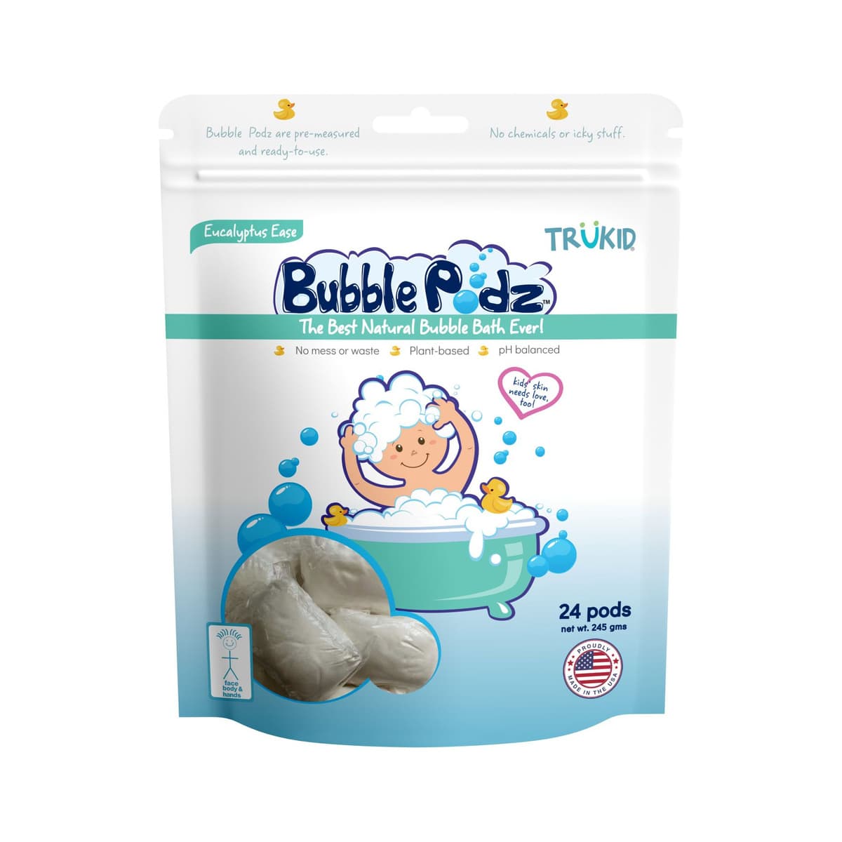 Bubble Podz Bubble Bath Eucalyptus (24 Count)