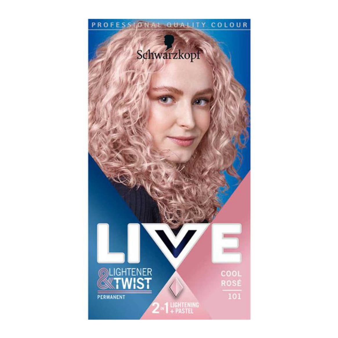 LIVE Lightener + Twist Cool Rose 101 Permanent Hair Dye