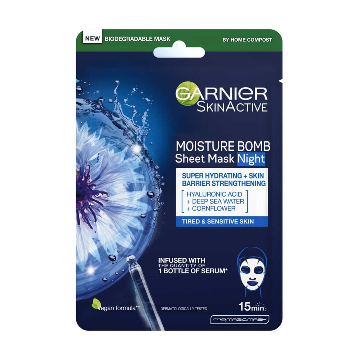 Moisture Bomb Night-Time Deep Sea Water and Hyaluronic Acid Sheet Mask