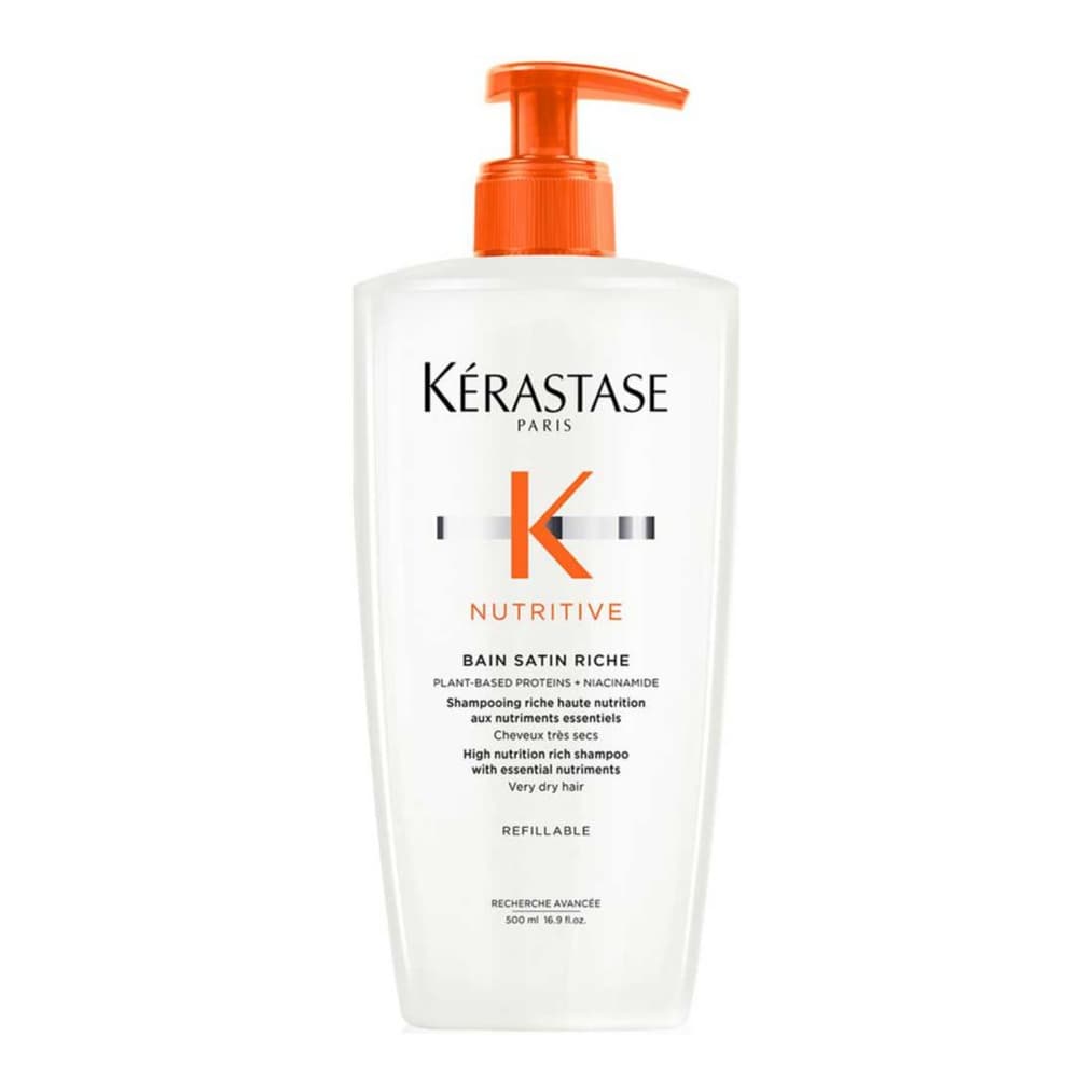 Kérastase Nutritive Bain Satin Riche Shampoo Refillable Bottle with Niacinamide For Very Dry Hair