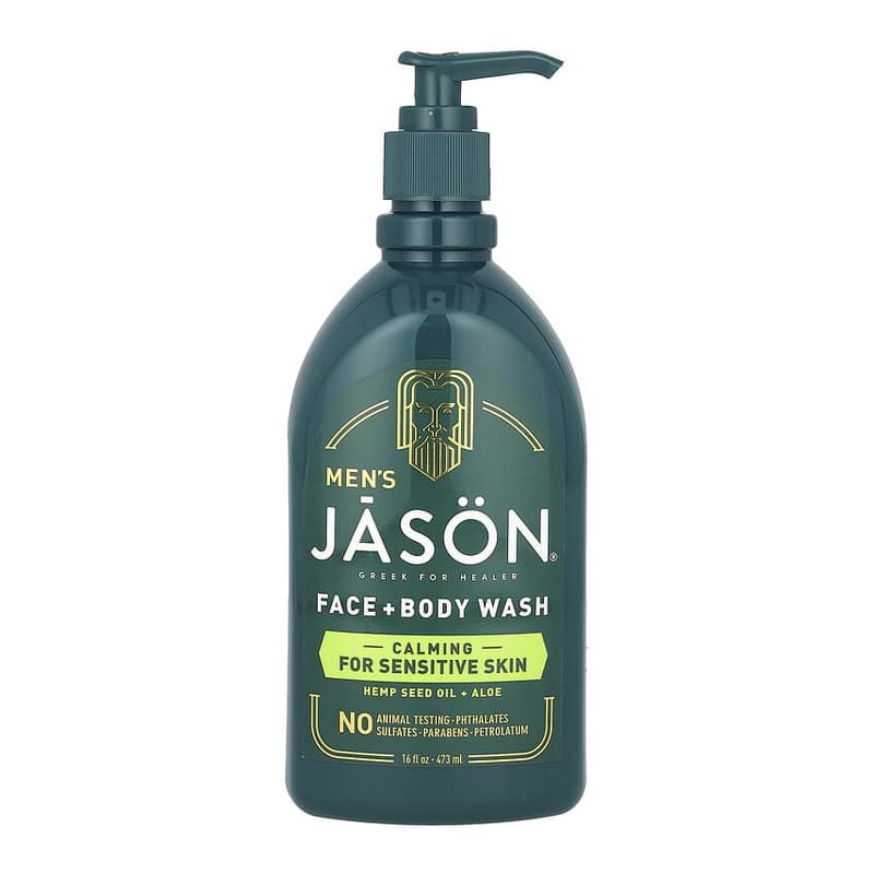 Men's, Face + Body Wash, Hemp Seed Oil + Aloe