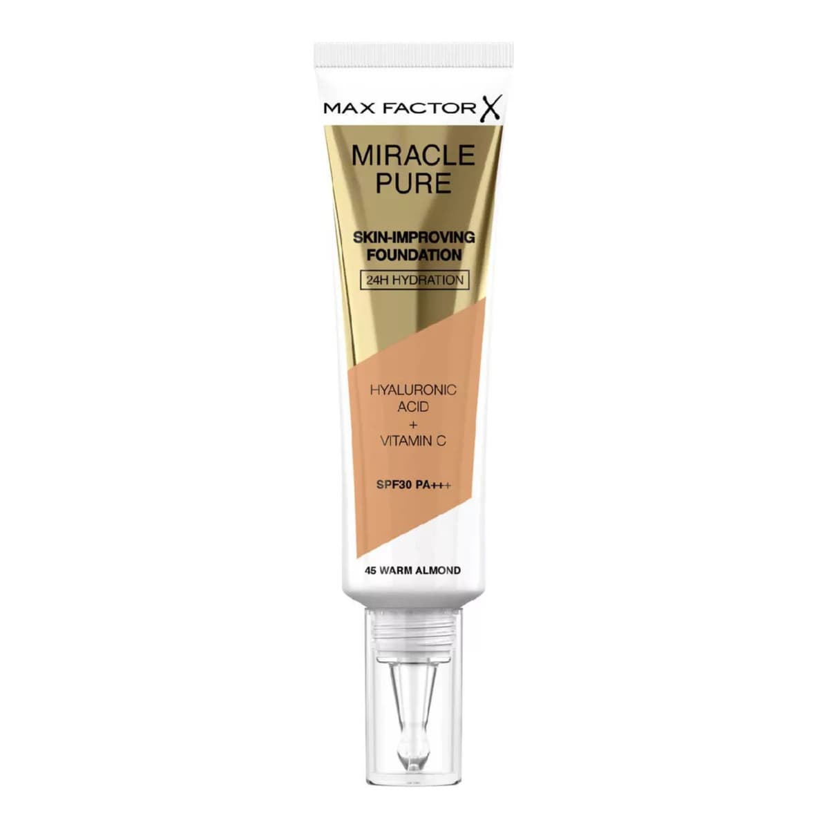 Miracle Pure Skin Improving SPF 30 Foundation, #045 Warm Almond