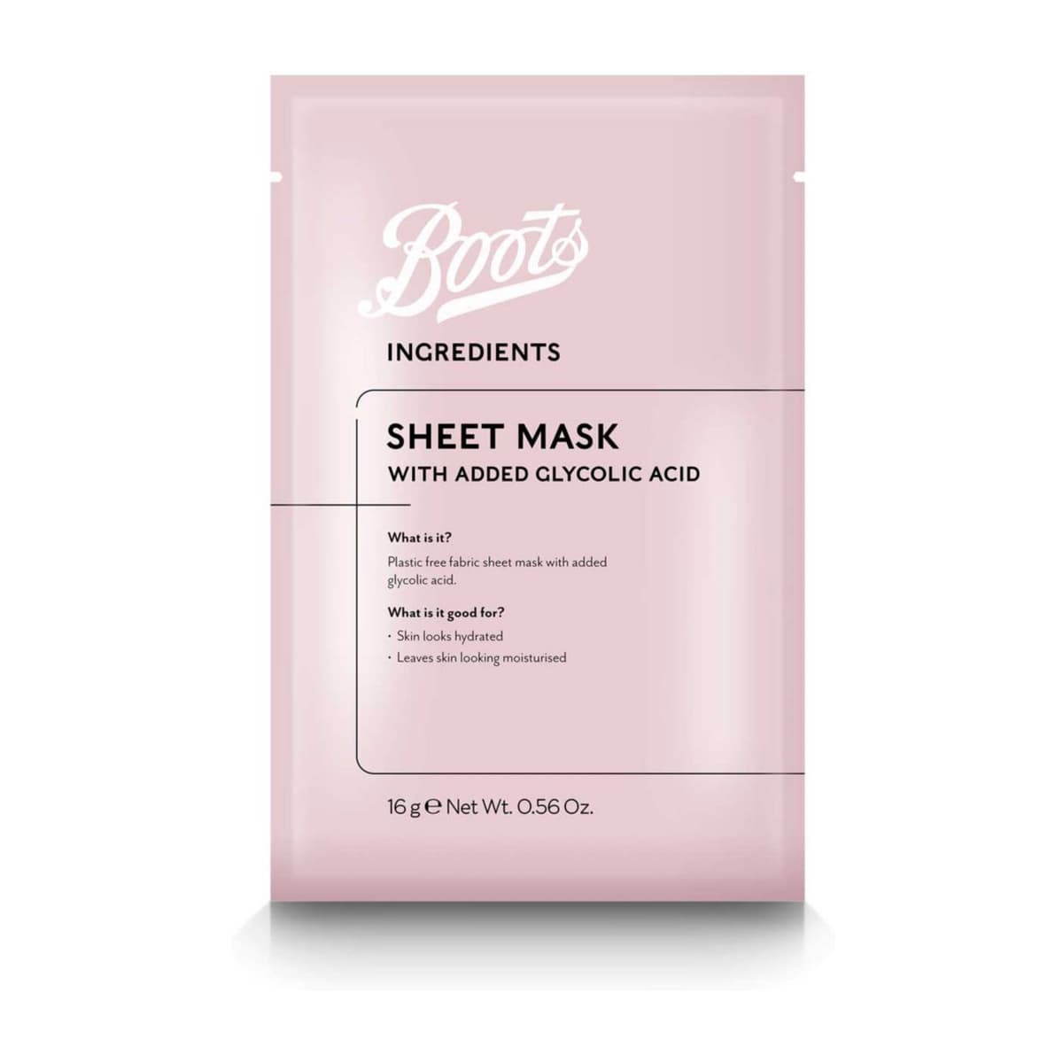 Ingredients Sheet Mask with Added Glycolic Acid