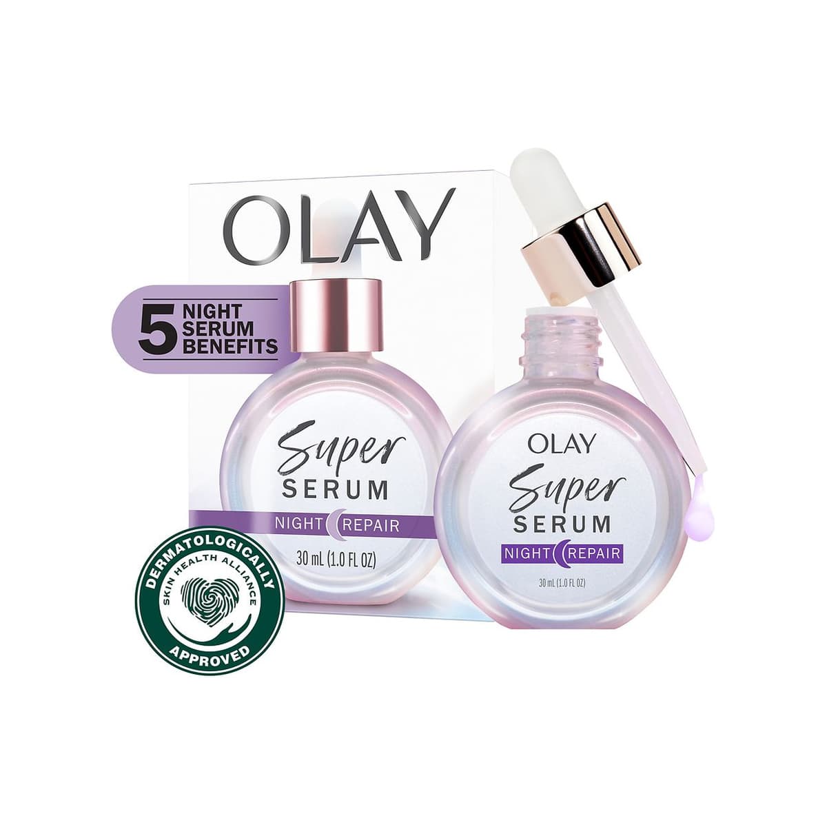 Night Repair 5-in-1 Lightweight Skin Cell Renewing Face Serum Night Repair, No scent