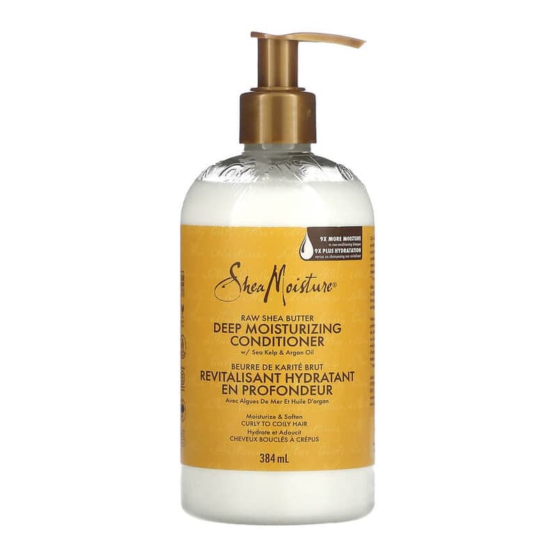 Raw Shea Butter, Deep Moisturizing Conditioner, Curly to Coily Hair