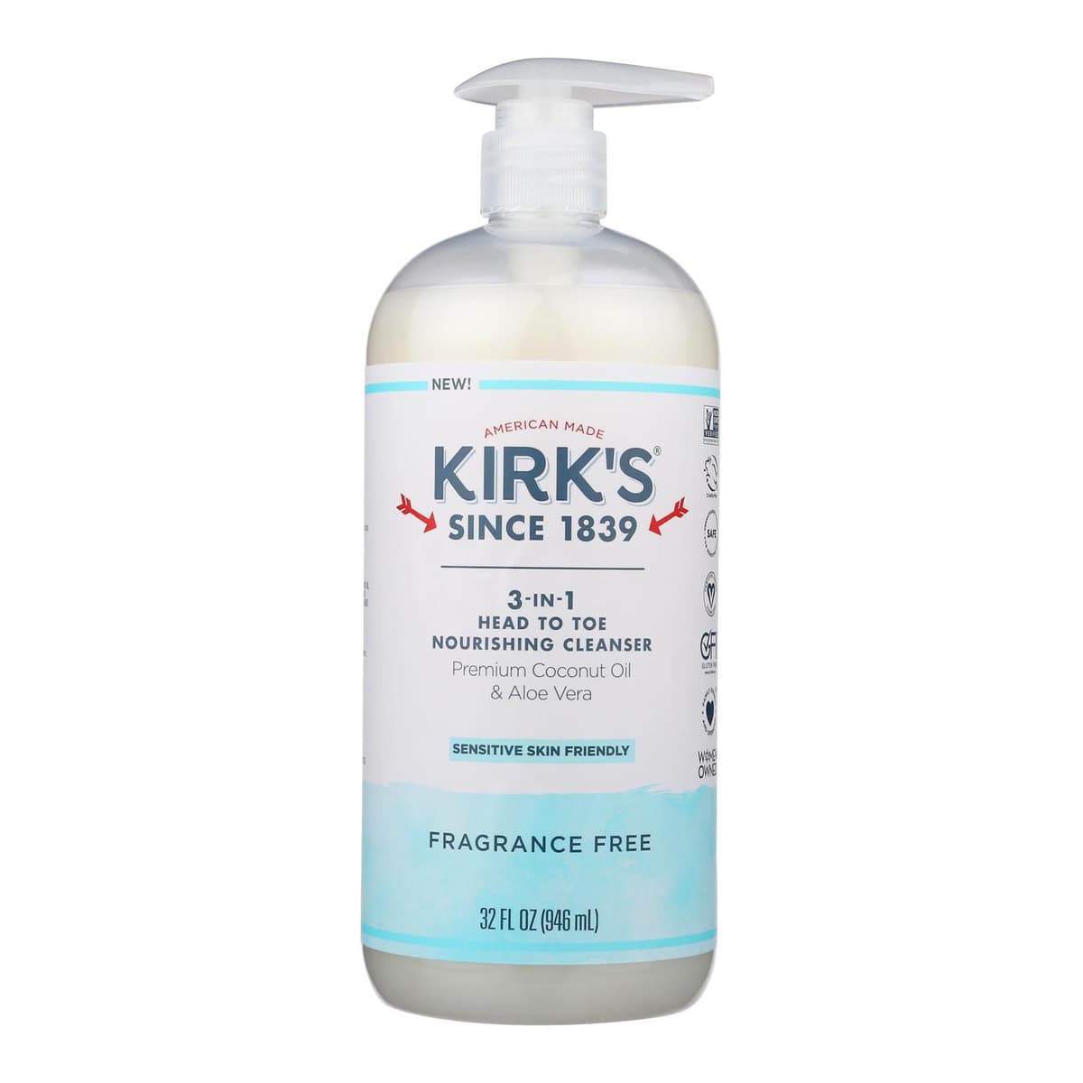 Fragrance Free 2-in-1 Head to Toe Nourishing Cleanser - 32 fz