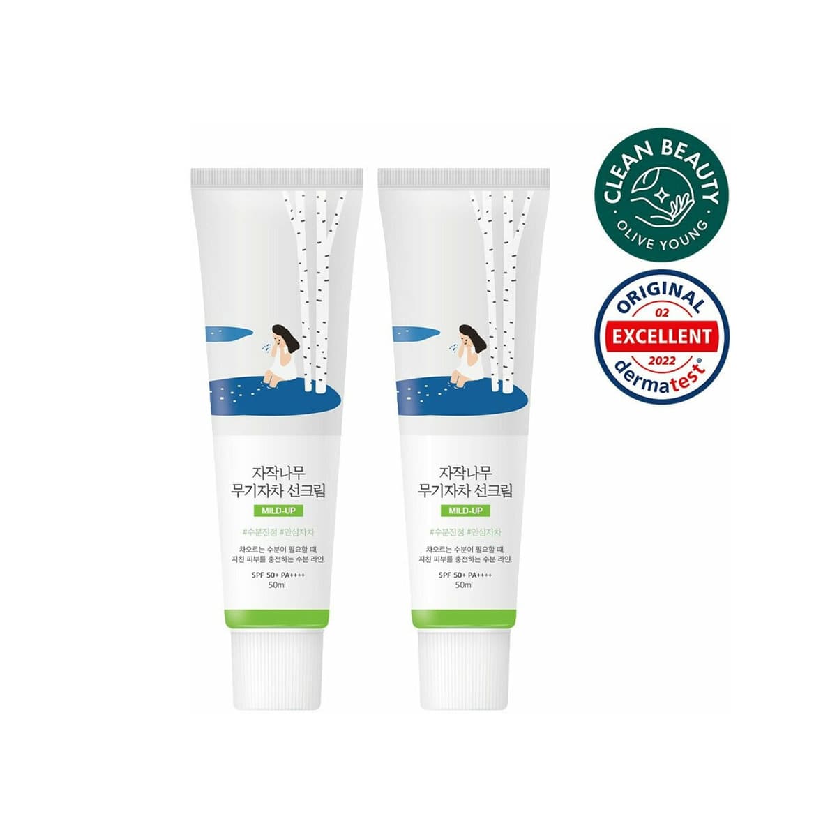 Birch Juice Moisturizing Mild-up Sunscreen 1 + 1