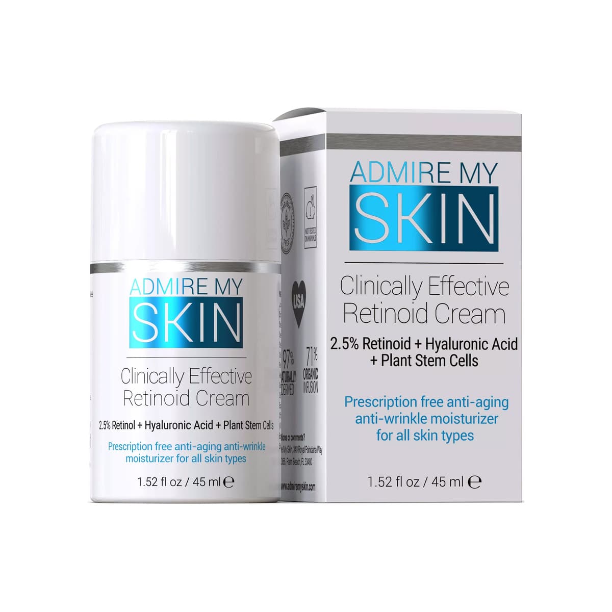 Potent Retinoid Cream - This Anti Aging Anti Acne Retinol Cream Moisturizer Helps to Clear Skin And Eliminate Wrinkles