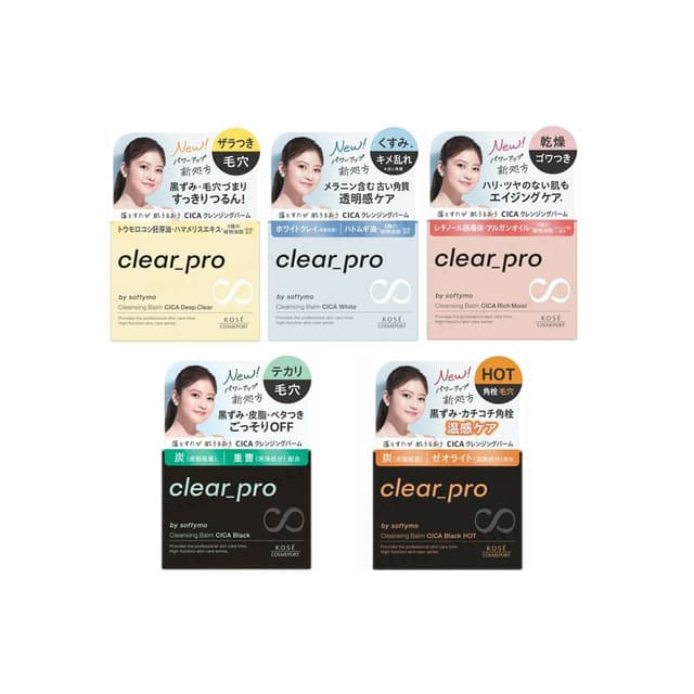 Softymo Clear Pro Cleansing Balm CICA, Black