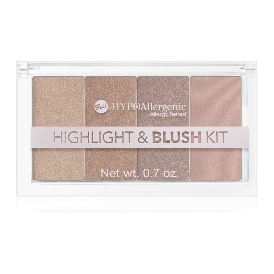Hypoallergenic Highlighter and Blusher Palette