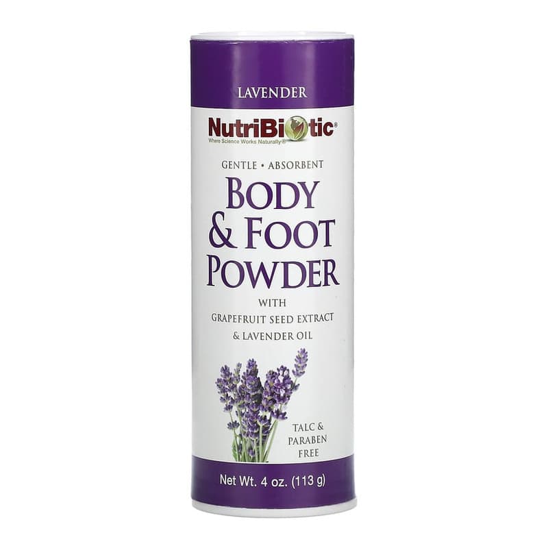 Body & Foot Powder with Grapefruit Seed Extract & Lavender Oil, Lavender