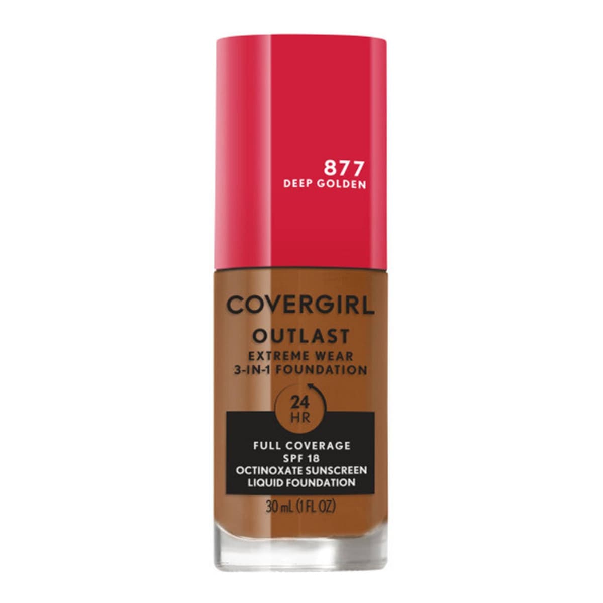 Outlast Extreme Wear 3-in-1 Foundation with SPF 18 - 877 Deep Golden