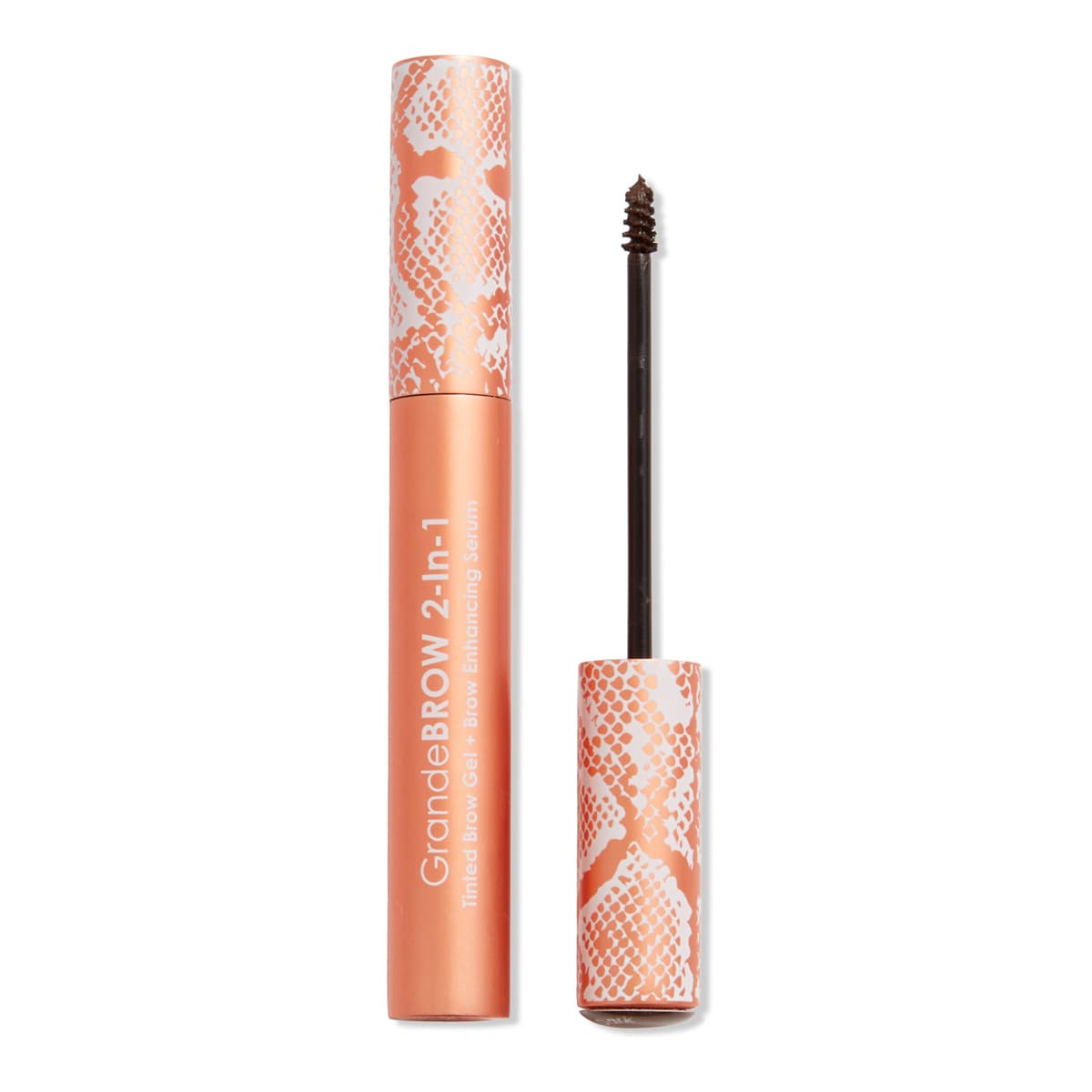 GrandeBROW 2-In-1 Tinted Brow Gel + Brow Enhancing Serum, Dark