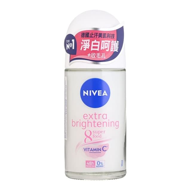 48H Deodorant Roll On, Extra Brightening