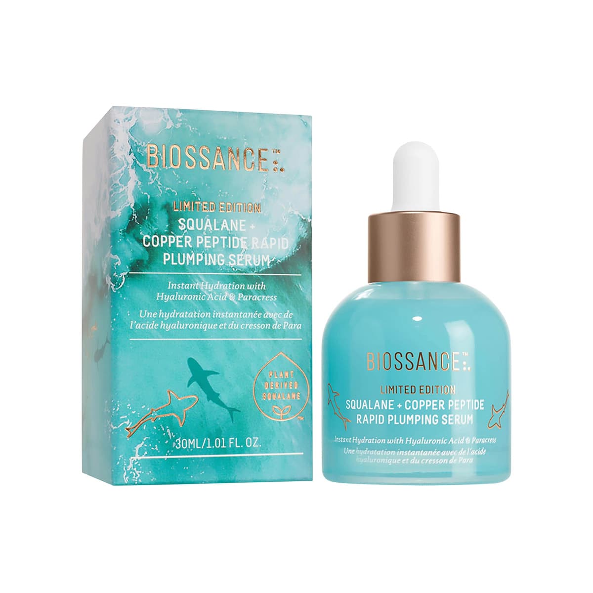 Squalane + Hyaluronic Acid Copper Peptide Rapid Plumping Serum